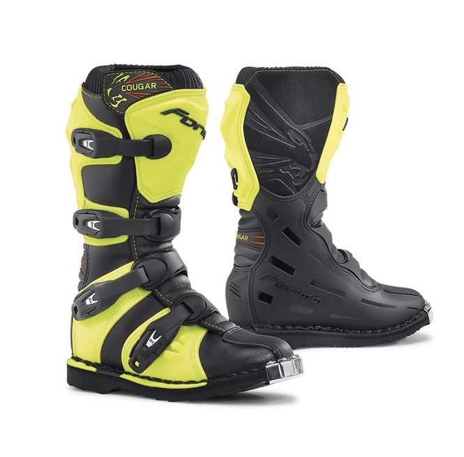 Hovedbilde Forma Cougar MX Støvel Barn Sort Neon Gul